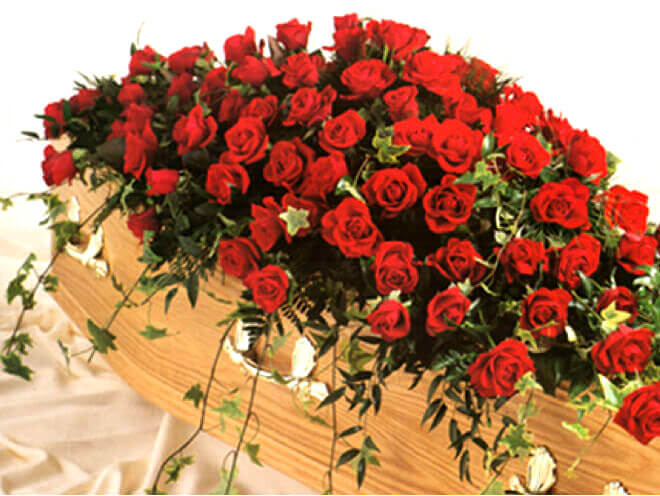 Funeral Flowers For Coffin Hearse Or Venue Peace Funerals 